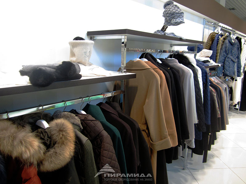 Торговое оборудование для магазина одежды в Новосибирске на заказ