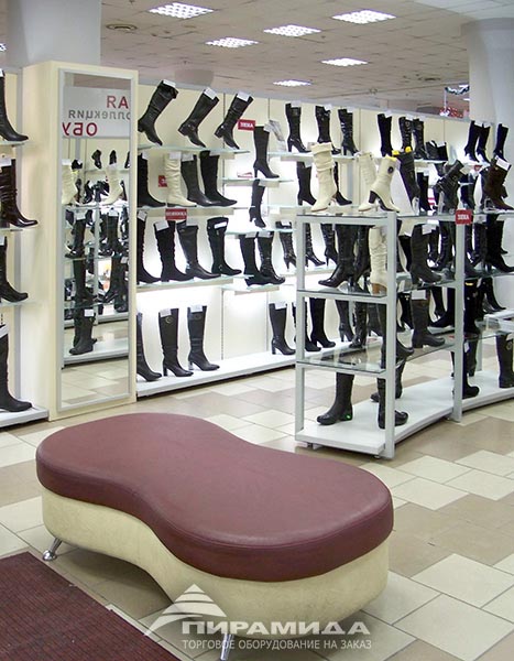 Пуфик. Торговое оборудование для обуви на заказ в Новосибирске